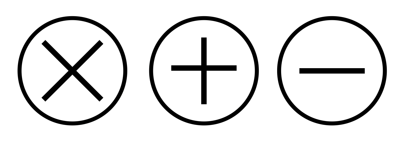 Web bar icons
